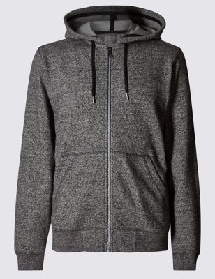 Textured Hooded Top